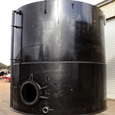 Storage tank built in Geraldton by Vortex Plastics